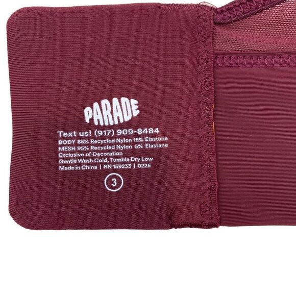Parade Dream Fit Triangle Bra Maroon 3 - Picture 4 of 5